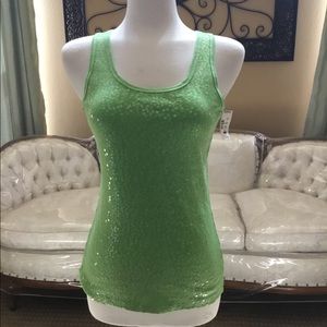 Tank with sequins